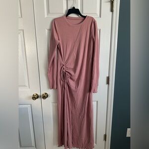 NWT HALARA Dusty Pink Long Sleeve Dress